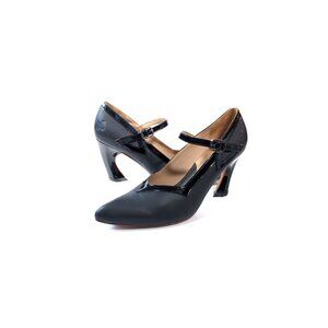 John Fluevog Shoes 10 'Twist' Tango Mary Jane Heel Black Shoes Women's Size 10